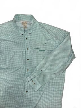 Men's L.L.Bean fishing/hiking outdoor performance button down size 2XLT